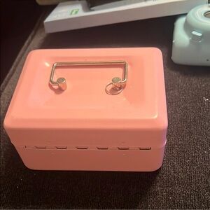 Pink Metal Storage Box